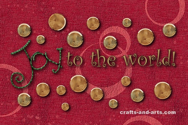 Joy to the World Christmas Card
