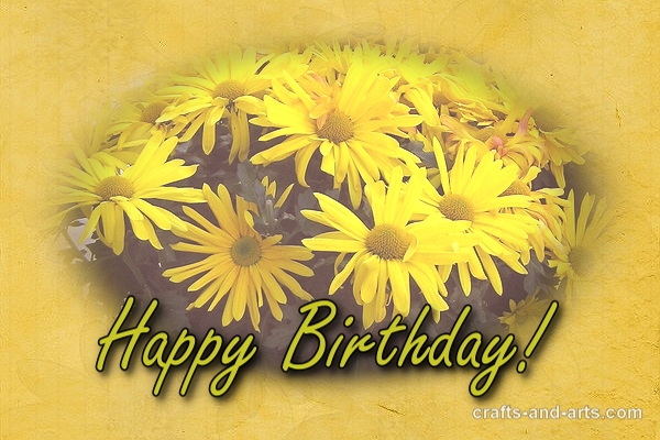 Daisy Birthday Card Craft