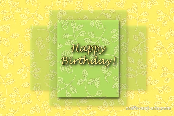 Leaves Birthday Card