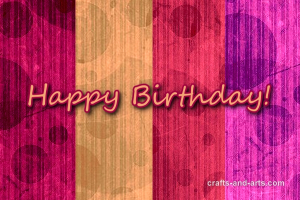 Sherbert Birthday Card