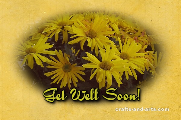 Flower Get Well Card