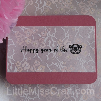 cherry blossom new year wedding greeting card vellum cardstock elegant craft tutorial
