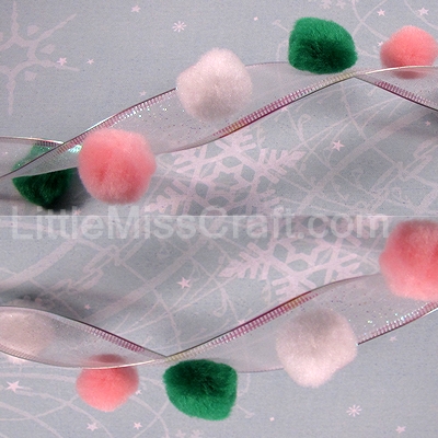 christmas garland pom pom craft