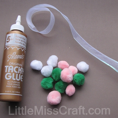 christmas garland pom pom craft