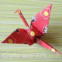 Crane Origami craft