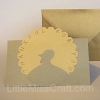 elegant thanksgiving turkey card card making