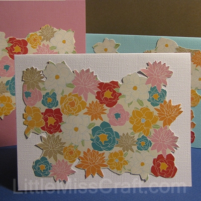 handmade flower cutout greeting card craft tutorial