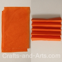 paper tissue flower craft