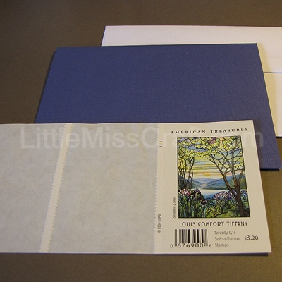 handmade recycled postage greeting card craft tutorial