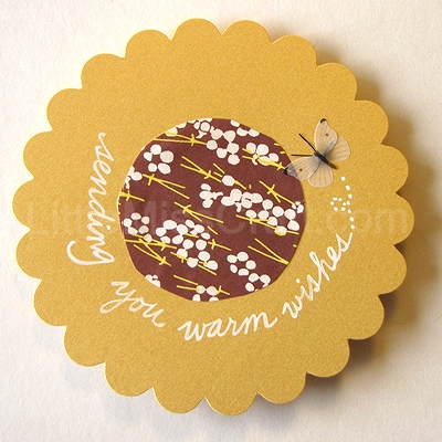 handmade sunflower butterfly greeting card craft tutorial