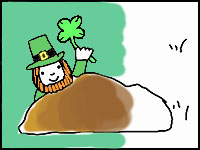 Field of Shamrock Doodle Coloring Page