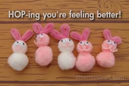 Rabbit Get Well Printable Card