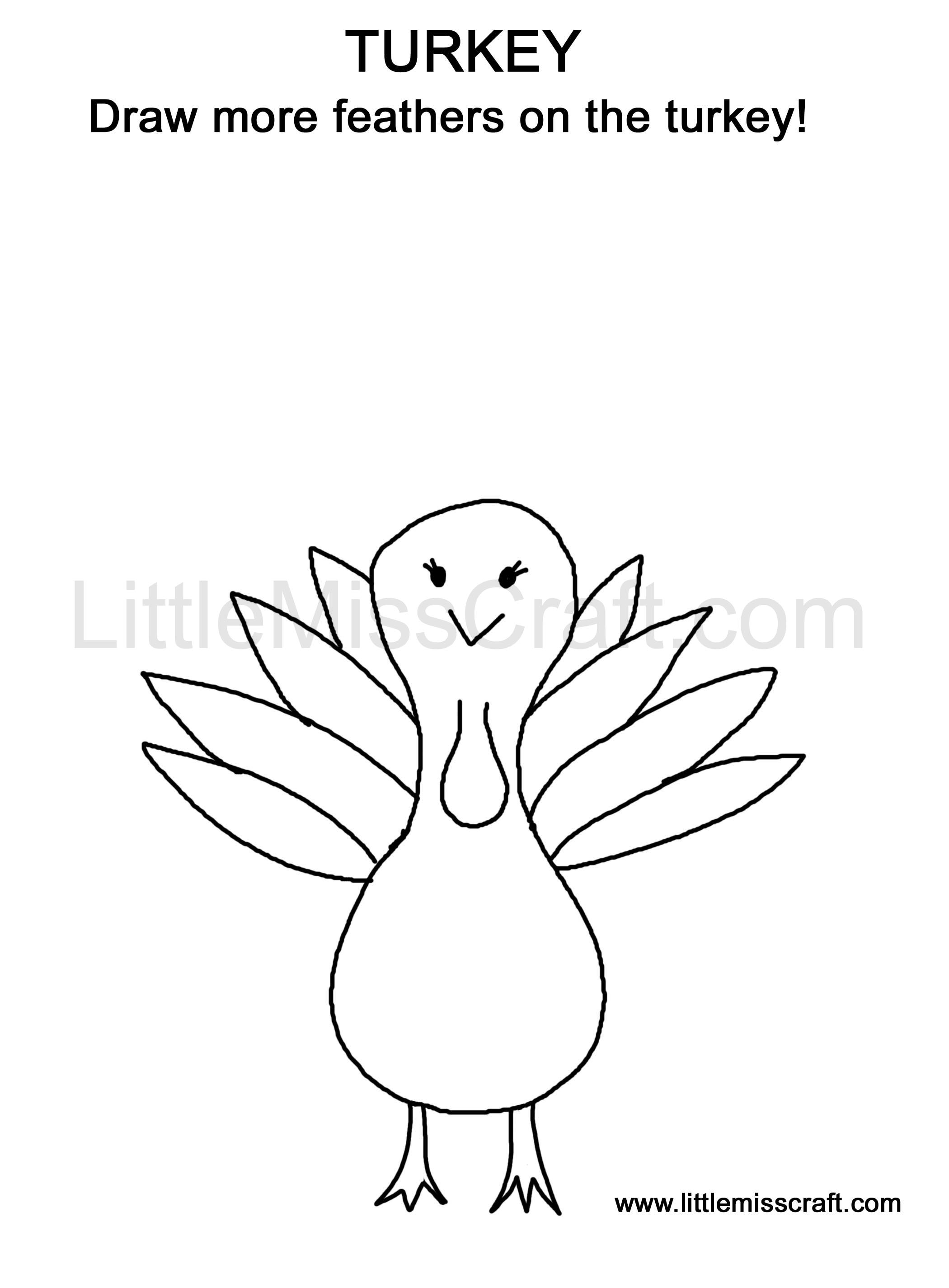 thanksgiving turkey doodle coloring printable pages