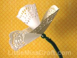 Daffodil Doily Flowers Craft