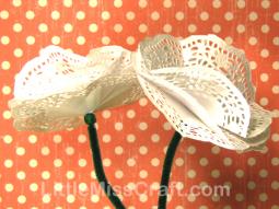 Poppy Doily Flower Craft