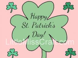 St. Patrick's Day Shamrock Coloring Page