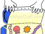 Diver Treasure Chest Doodle Coloring Page