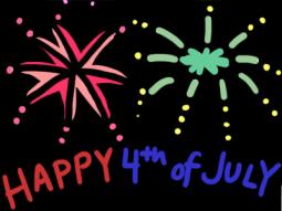 July 4th Fireworks Coloring Page