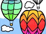 Hot Air Balloon Coloring Page
