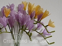 Freesia Tissue Paper Flowers Craft