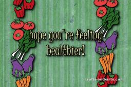 Healthy Veggie Get Well Card