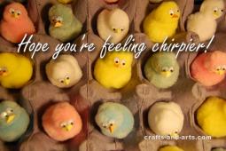 Chirpier Chickie Get Well Printable Card
