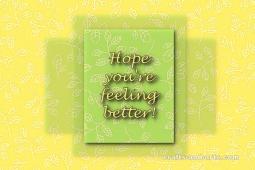 Feeling Better Leaves Get Well Card