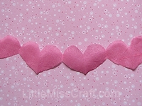 Heart Streamer Garland Craft