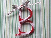 Candy Cane Alphabet Craft